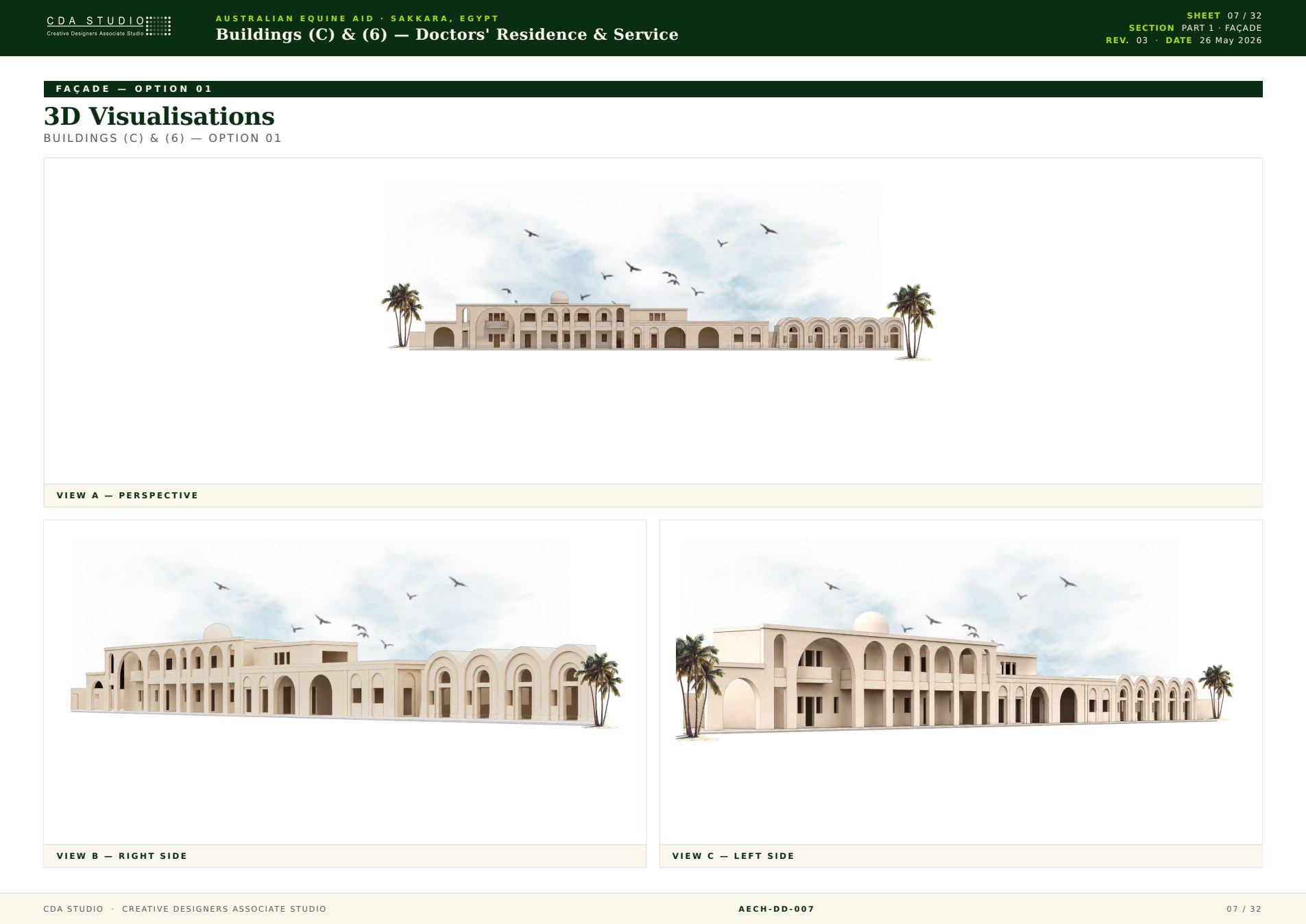 Australian Equine Aid Hospital — architectural option study 1