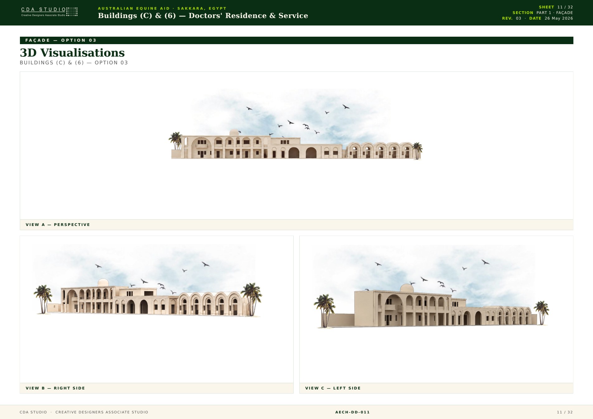 Australian Equine Aid Hospital — architectural option study 3