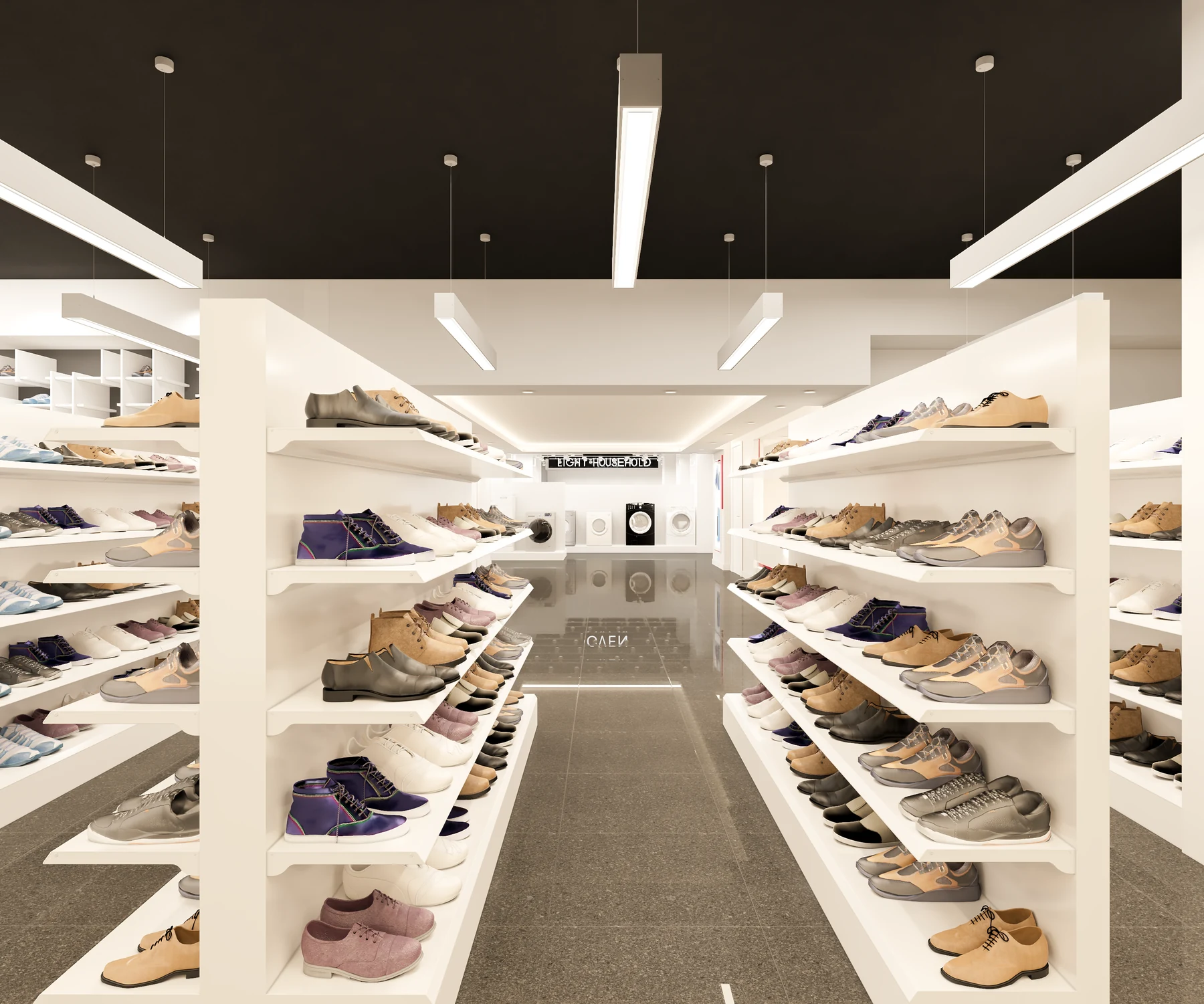 Arafa Group · Wonderland · Footwear display · design render