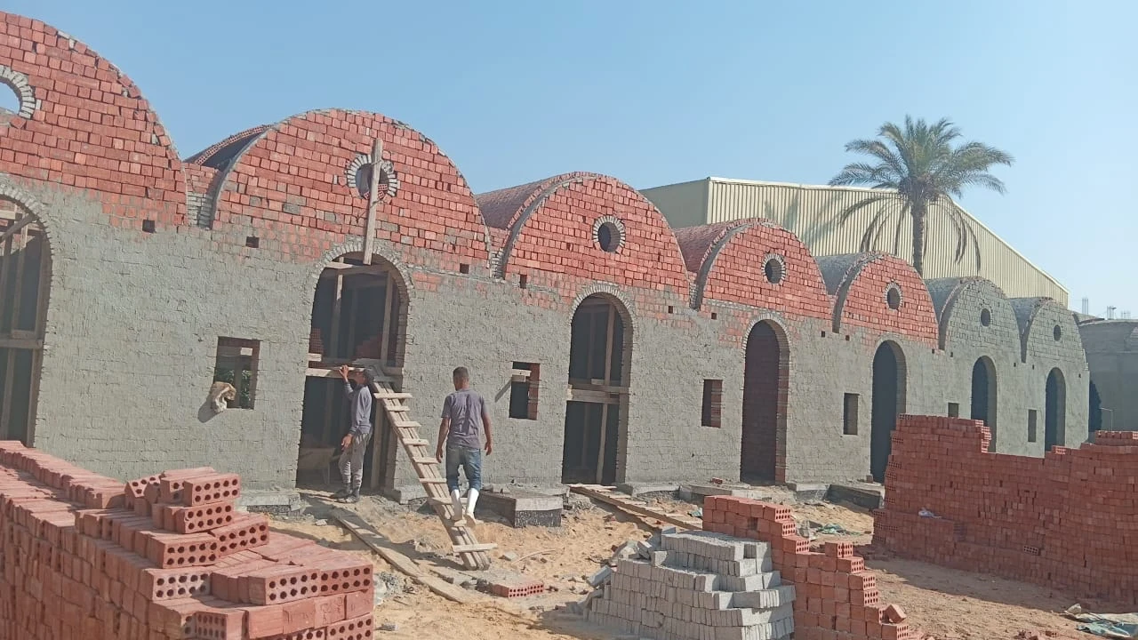 AECH construction-stage exterior, 17 September 2026