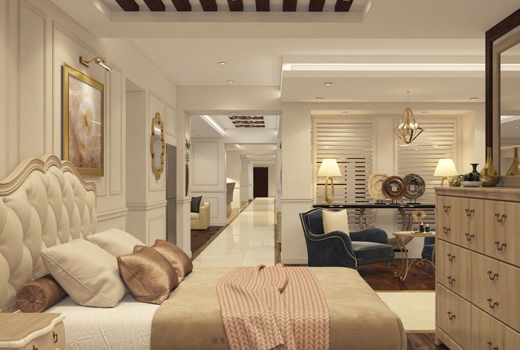 Caracole, Fifth Settlement · bedroom display · archive project photograph