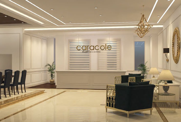 Caracole, Fifth Settlement · reception and display setting · archive project photograph