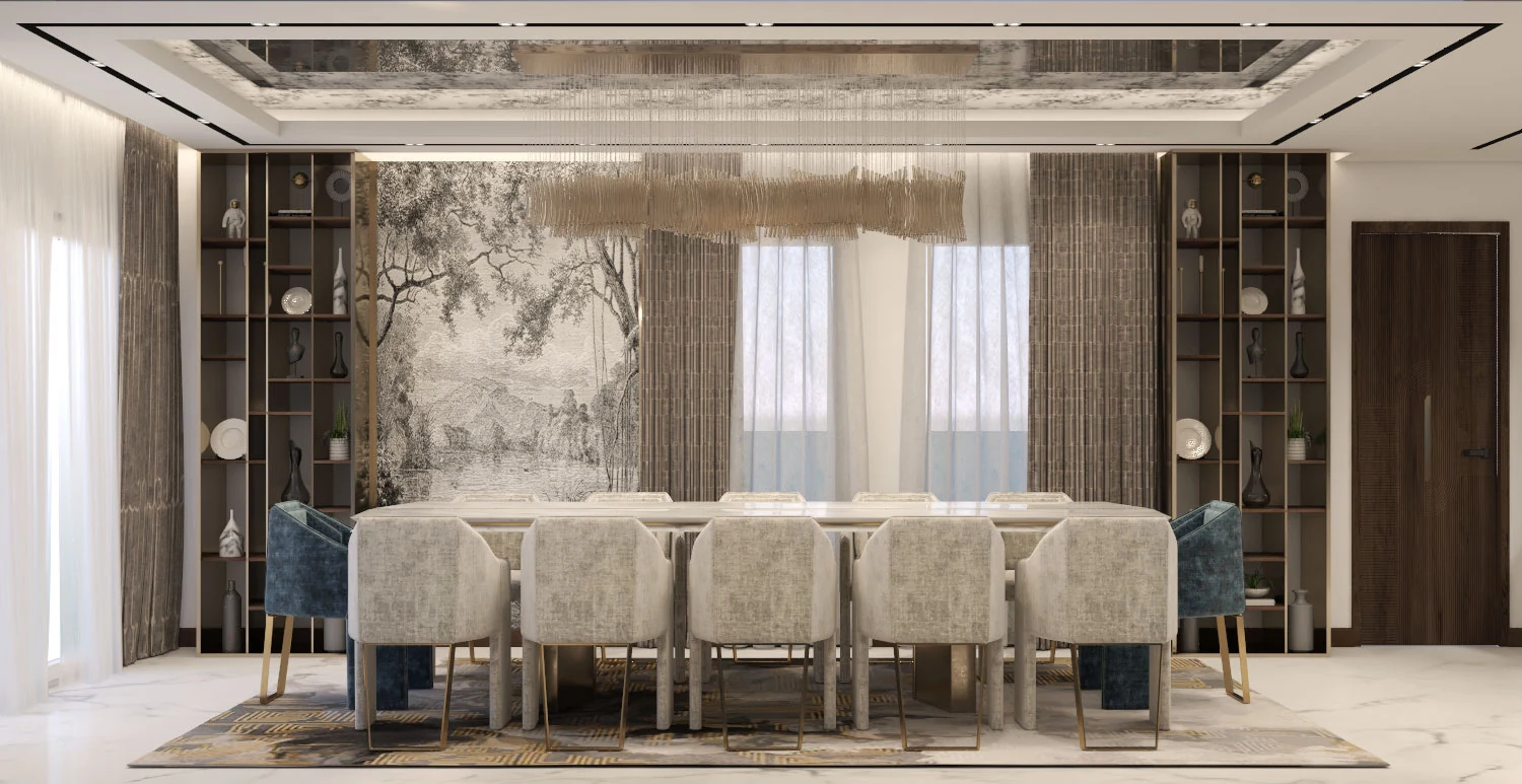 El Gouna · Residence · Dining area · design render