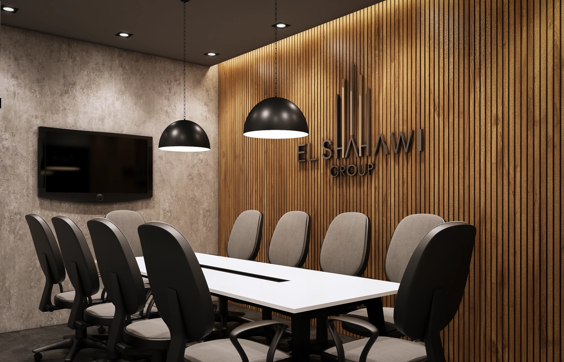 El Shahawi Group · Offices · Management meeting space · design render