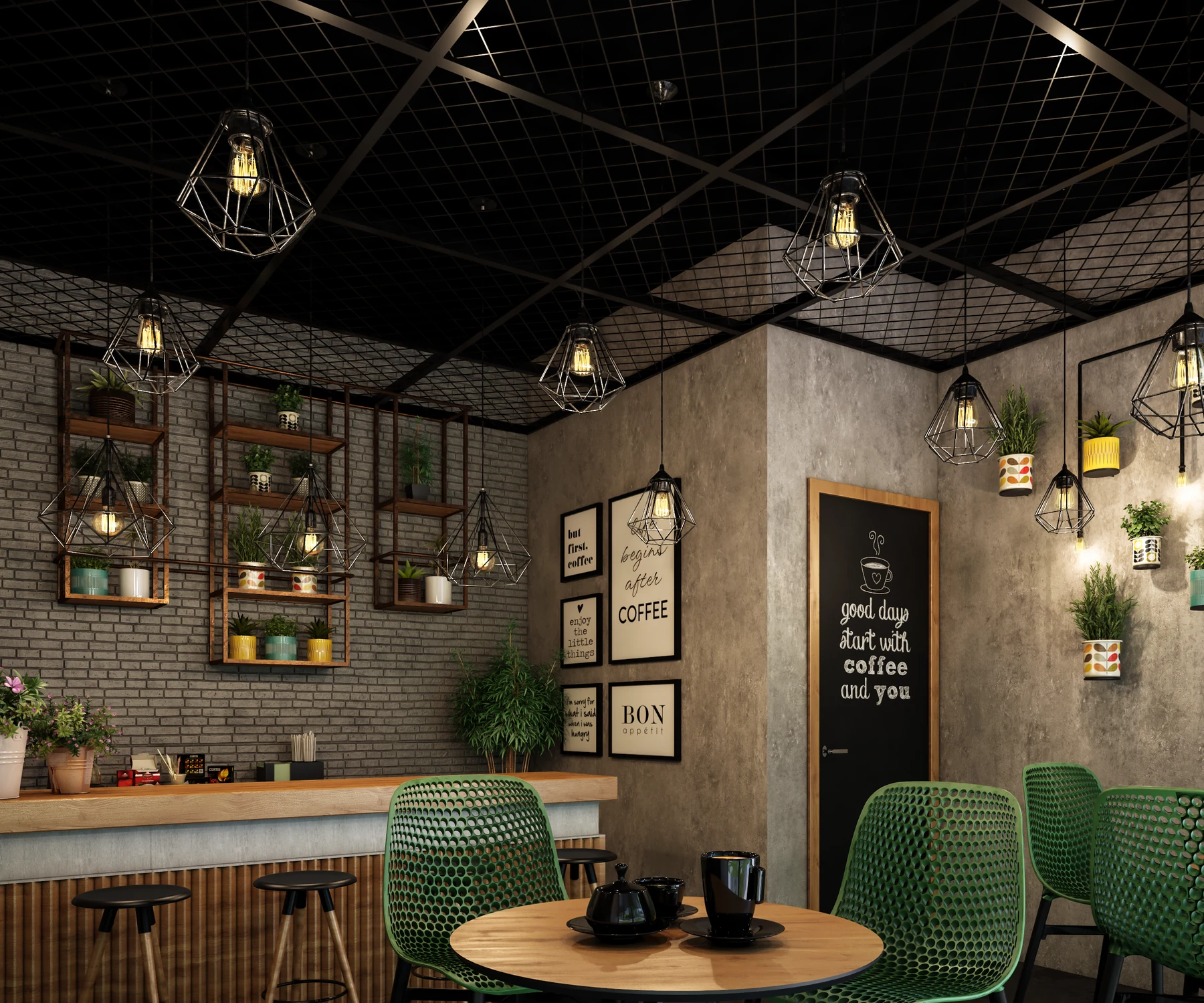 El Shahawi Group · Offices · Staff refreshment area · design render