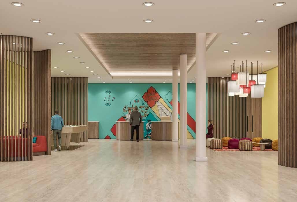 City Hotel Duqm lobby design visualisation
