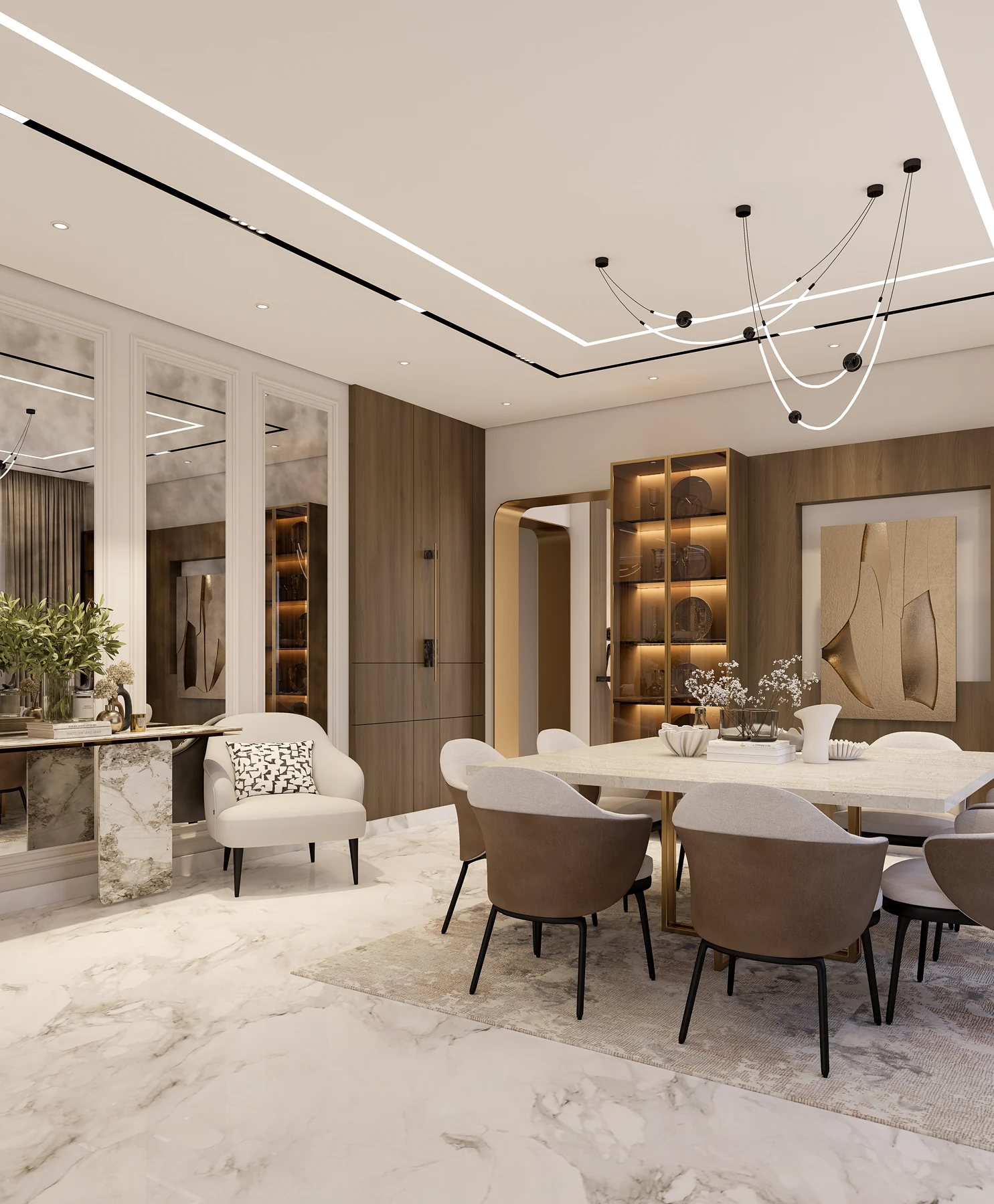 Hyde Park · Villa Interiors · Dining area · design render