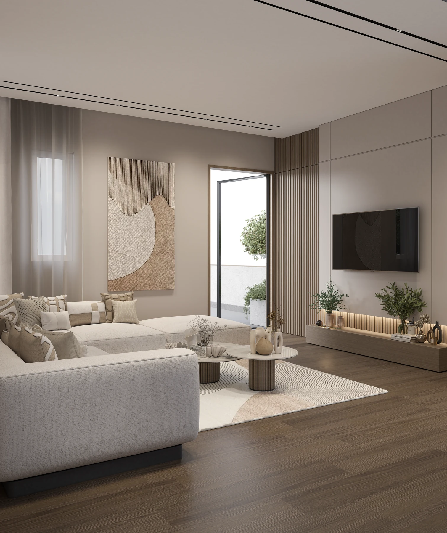 Hyde Park · Villa Interiors · Roof living area · design render