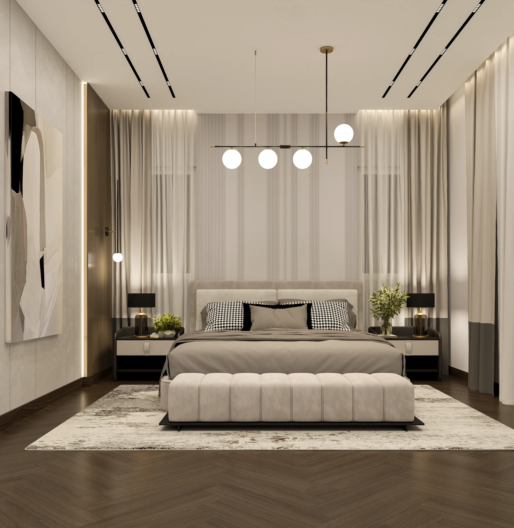 Hyde Park · Villa Interiors · Main bedroom · design render