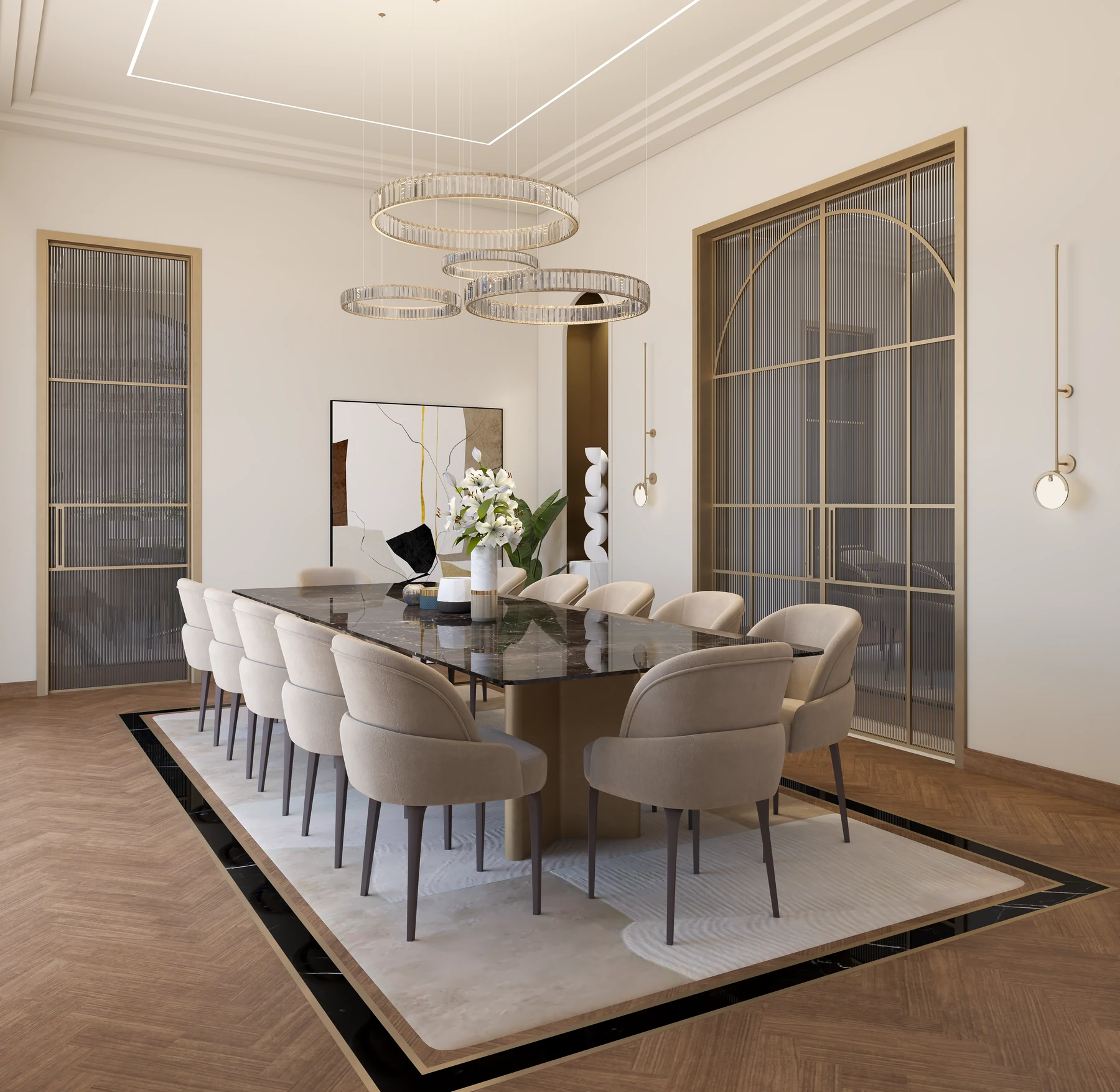 Katameya Dunes · Villa Interiors · Dining room · design render