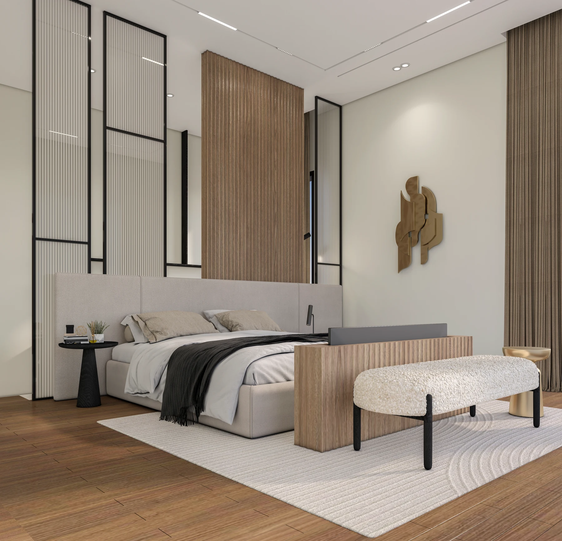 Katameya Dunes · Villa Interiors · Main bedroom · design render