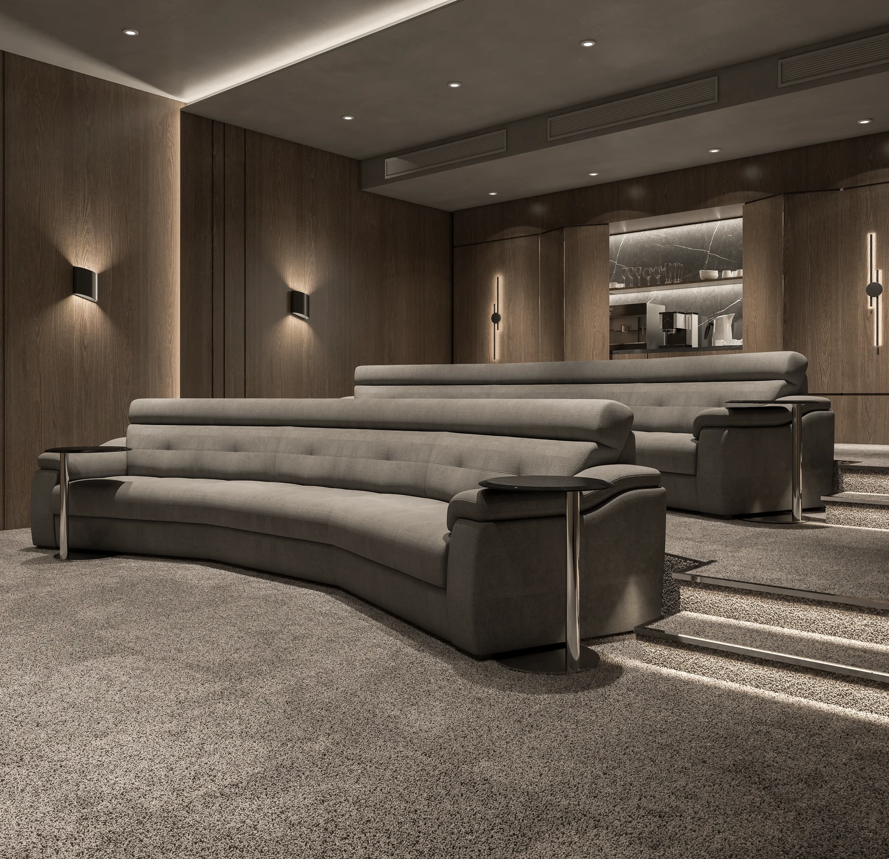 Katameya Dunes · Villa Interiors · Cinema room · design render