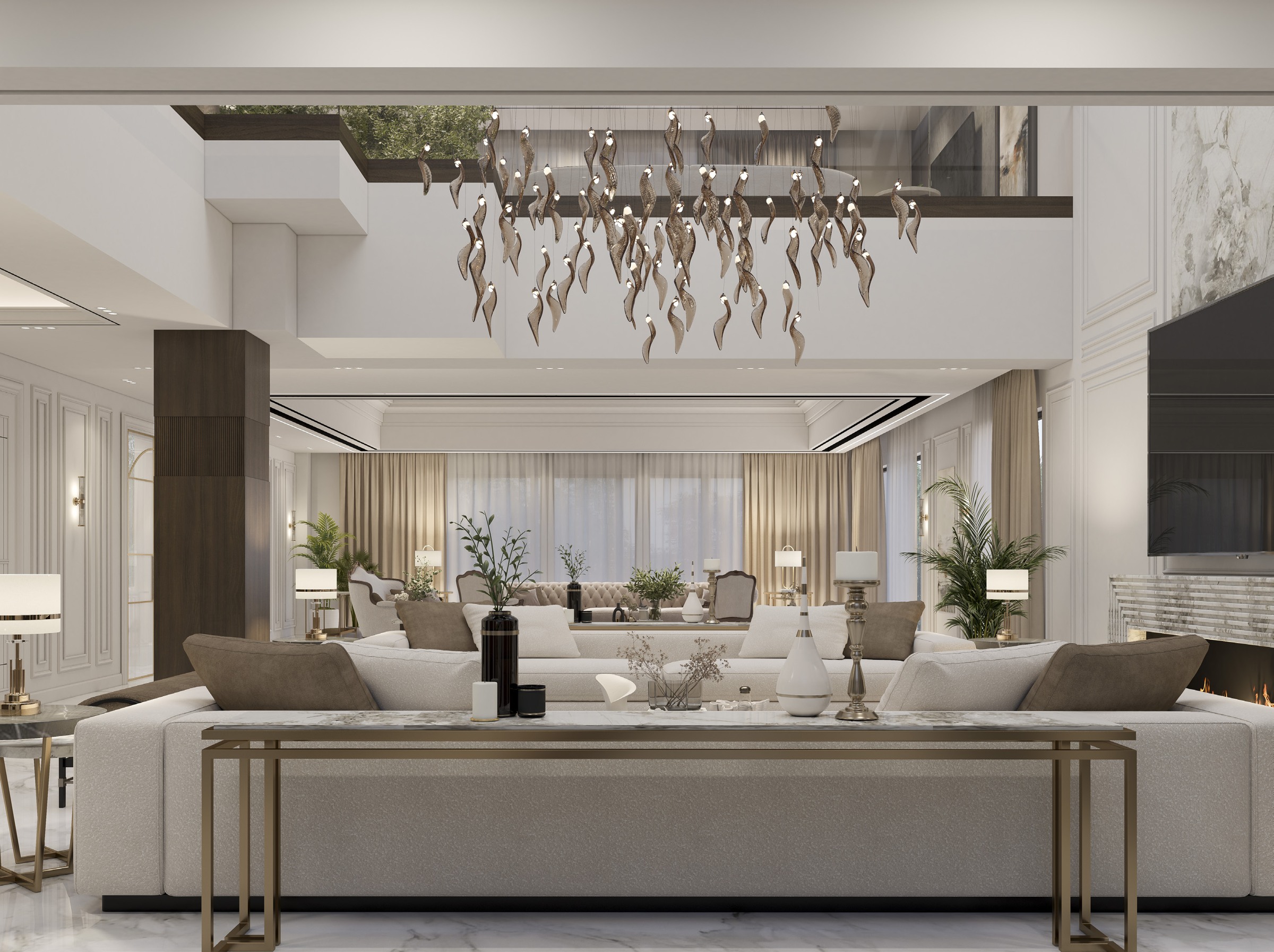 Elrabwa Villa reception design visualisation