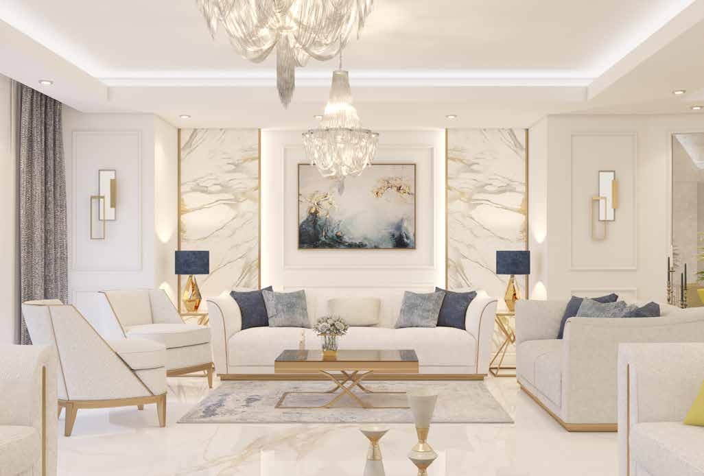 San Stefano living room design visualisation