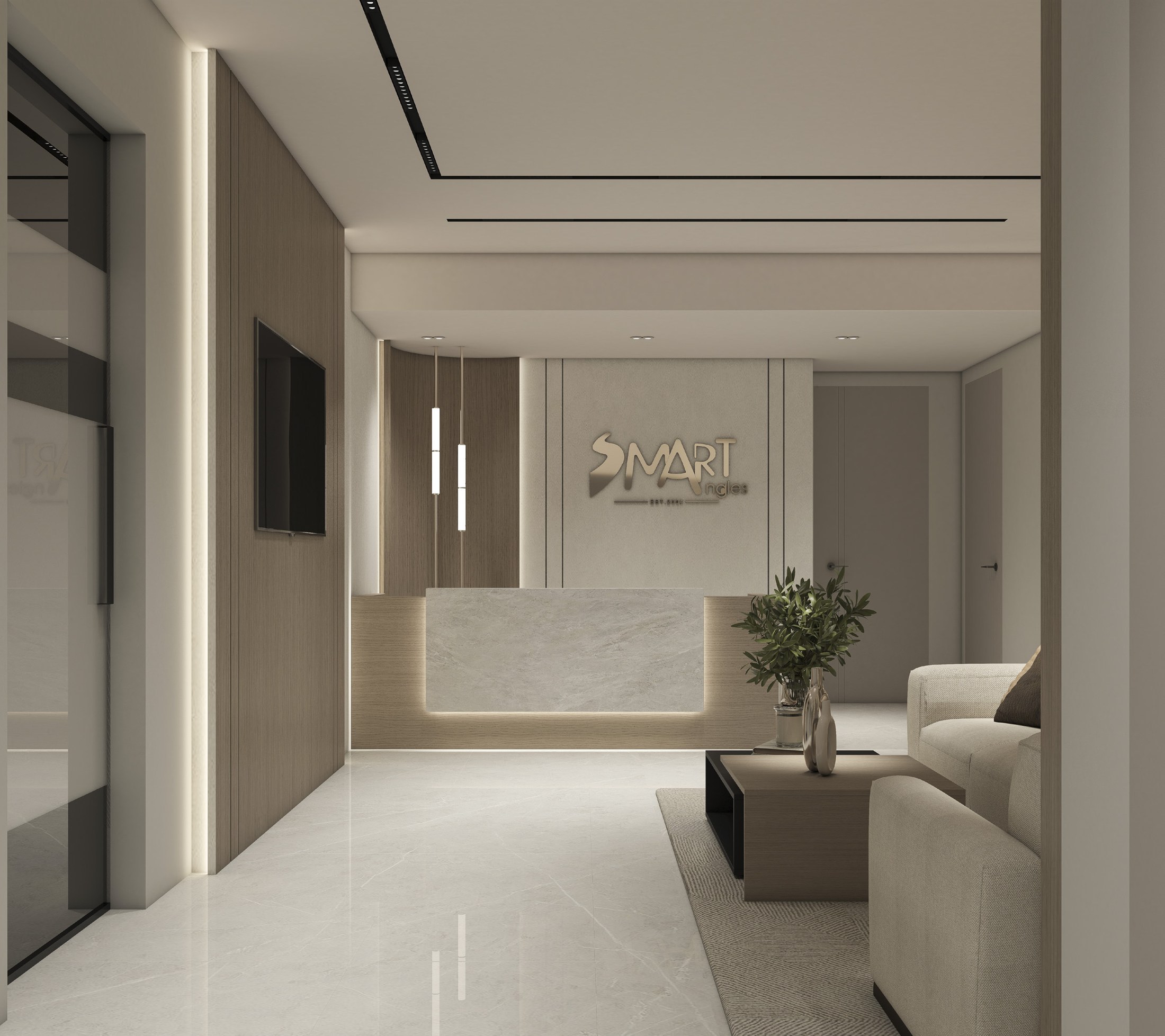 Smart Angles · Office design visualisation