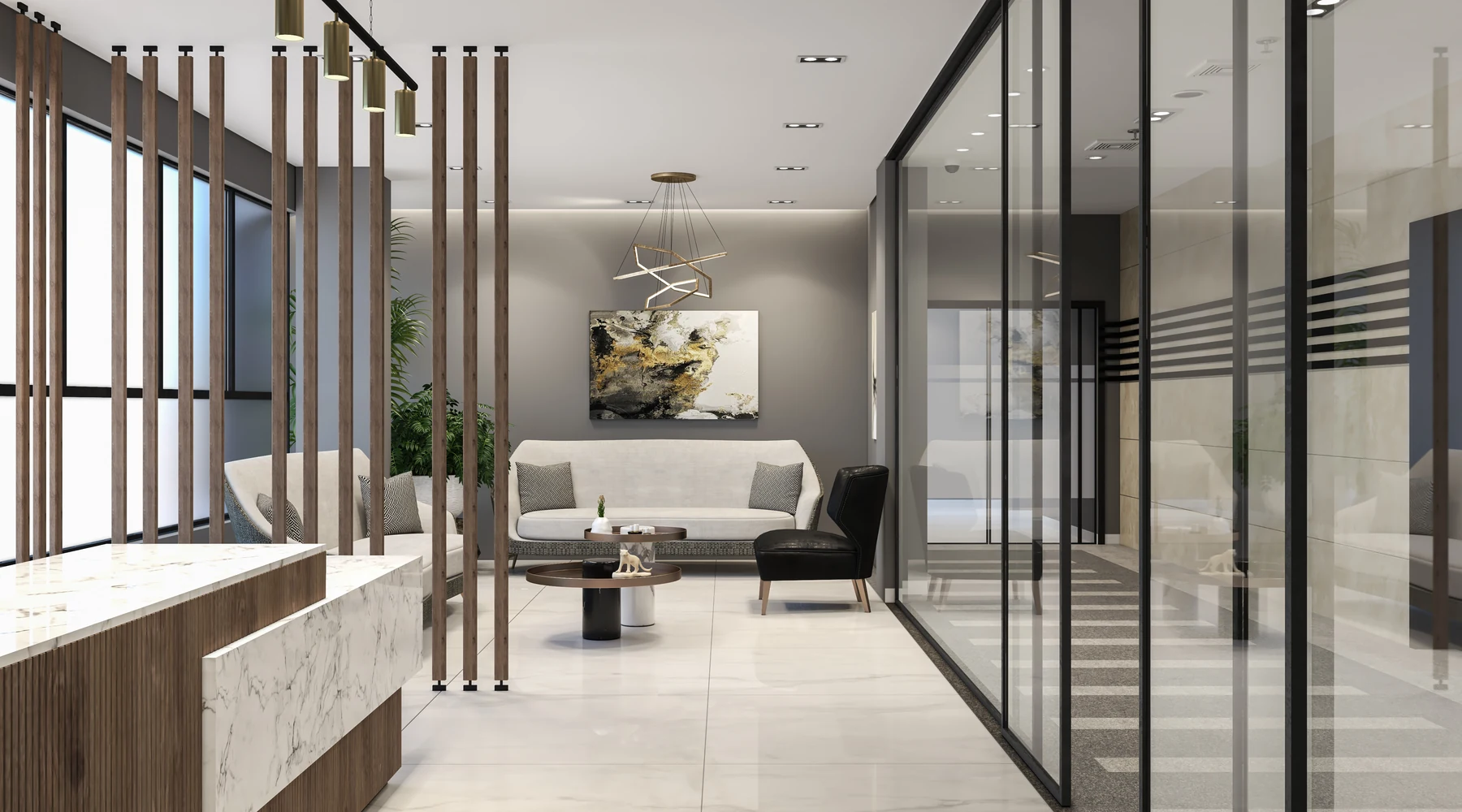 Sorouh · Fifth Settlement · Arrival lounge · design render
