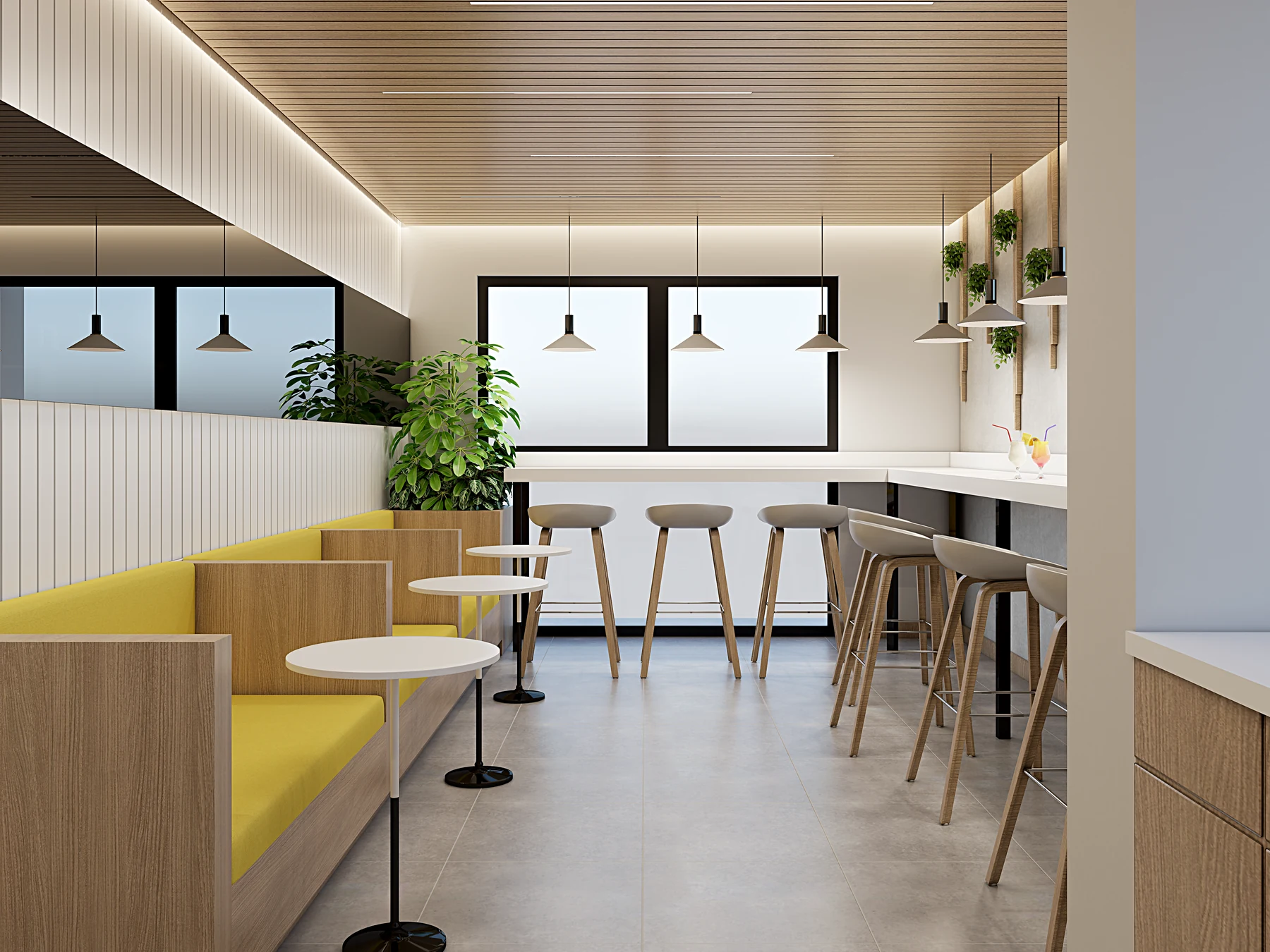 Sorouh · Fifth Settlement · Staff break area · design render