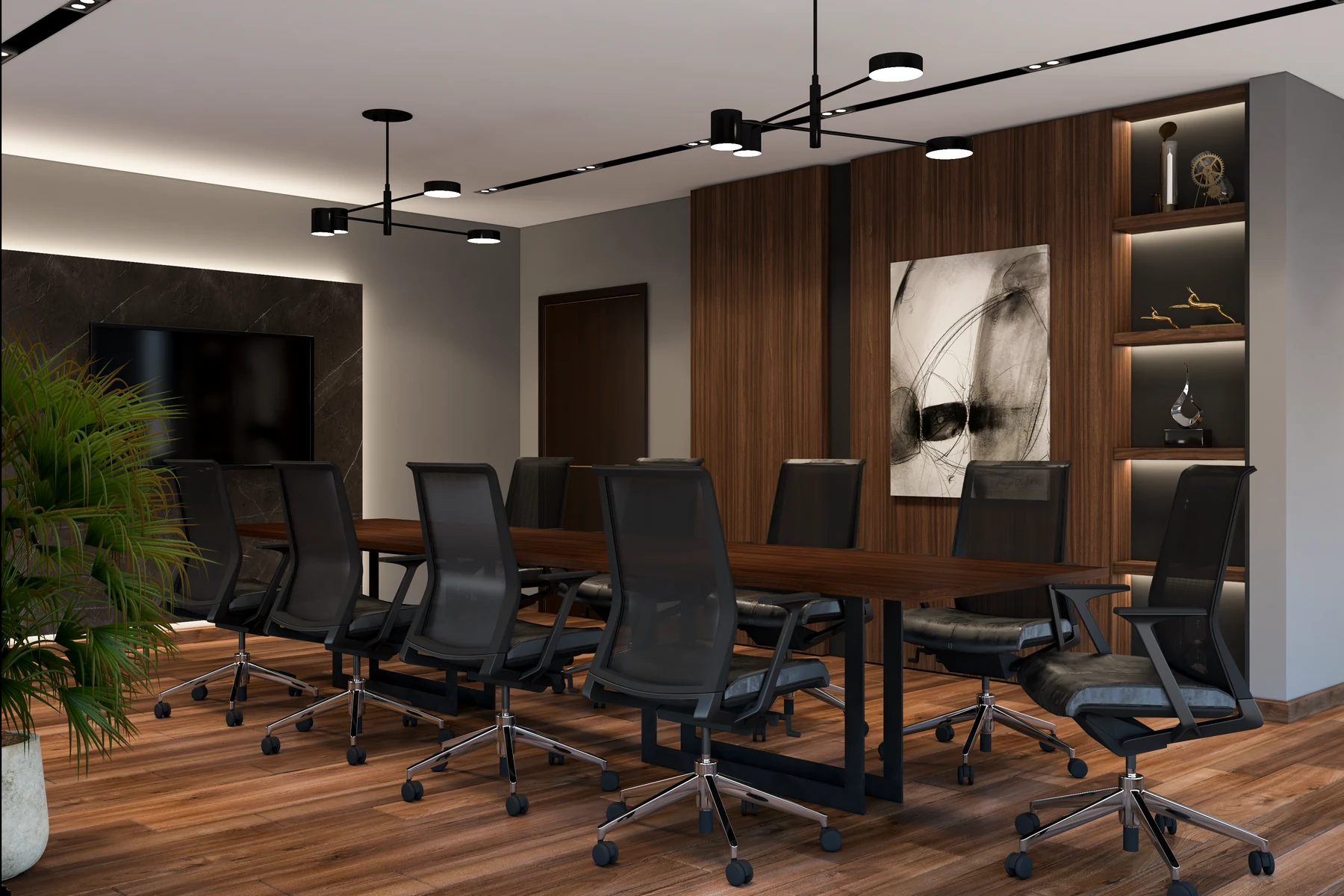 Sorouh · Fifth Settlement · Board meeting room · design render
